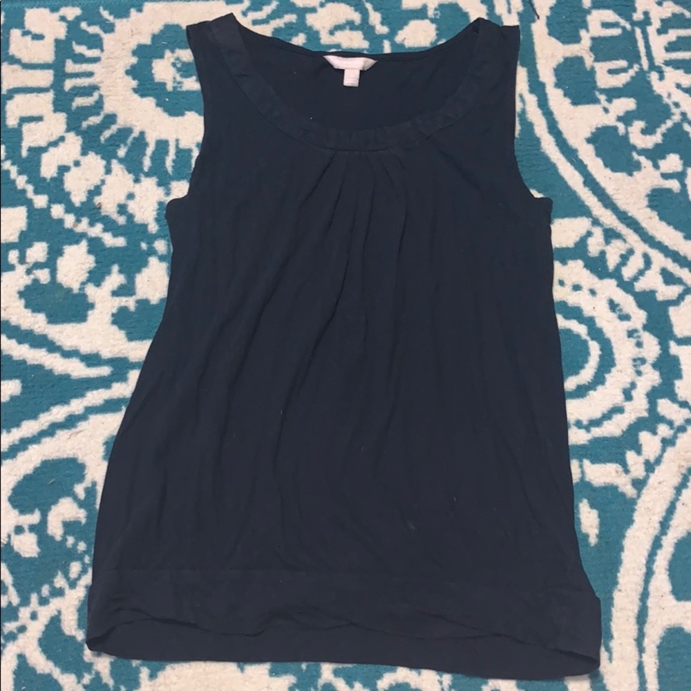 Navy banana republic tank top